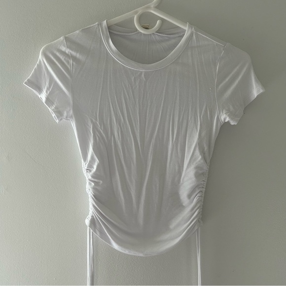 Women’s Size XS NWOT Garage Side Tie White Lightweight Shirt - Picture 1 of 4